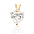 34224 Xuping золото дизайн одежды медные украшения в форме сердца дизайн драгоценный камень кулон для женщин